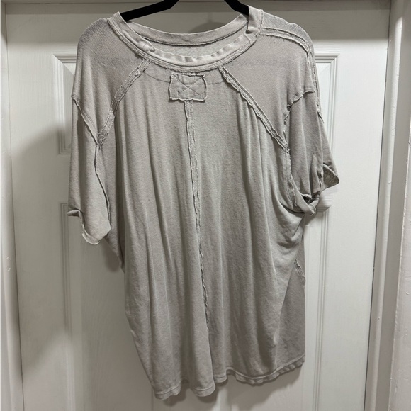 Free People Gray Short Sleeve Top - Picture 3 of 3